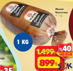 MARET KAVURMA 1 KG fiyat ve kampanya bilgisi